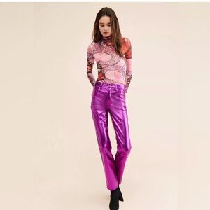 Good American Good Icon Metallic Jeans